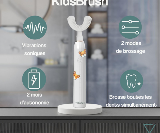 Электрическая зубная щетка для детей Y-Brush KidsBrush Sonic Electric Tooth Brush (4-12 год)